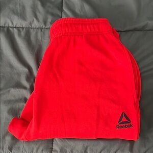 Reebok Red Jogger Sweatpants Size Medium